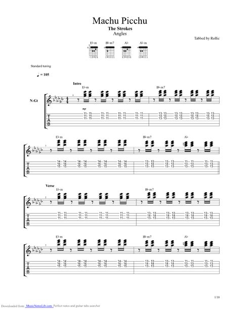 machu picchu chords|Machu Picchu Tab by The Strokes .